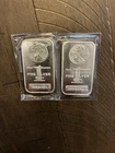 2 X 1 oz Highland Mint Silver Bar Walking Liberty Design .999 Fine Silver