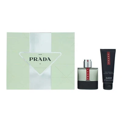 Prada Luna Rossa Carbon Eau de Toilette 50ml + Shower Gel 75ml Gift Set