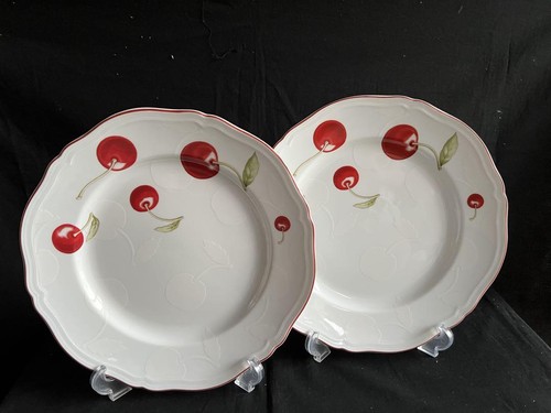 Richard Ginori Antico Kirsche Speiseteller 26,5 cm 10,4 Zoll 4er Set Neu unbenutzt