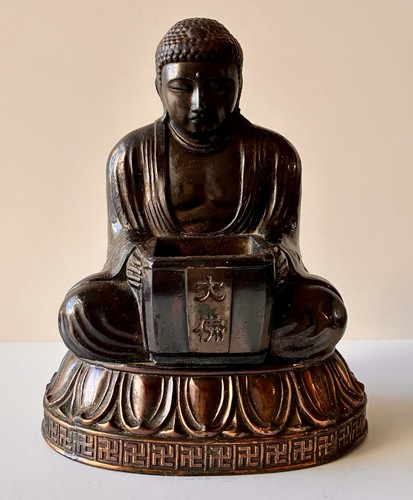 Metal Buddha Incense Burner 6x5x3.5
