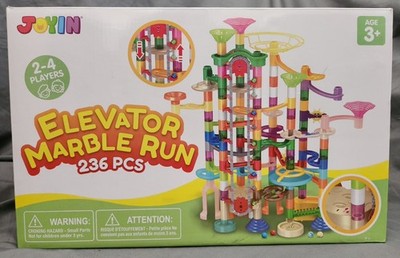 NEW 236 pcs Glowing ELEVATOR MARBLE RUN SET in box Kids Toys 3+ years JOYIN