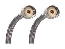 Fluidmaster 9wm48 Steel 34 In. Female X Female Washing Machine Hose 48 L In.