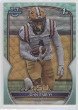 2022 Bowman U Chrome Aqua Wave Refractor 286/299 John Emery Jr #67 0c6