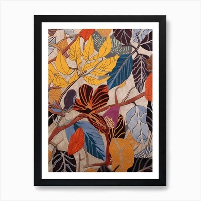 Fall Botanicals Morning Glory 3 Kunst gerahmtes Wandbild Poster Leinwanddruck Bild