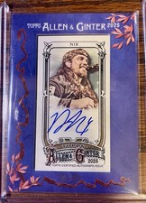 Drew Nix 2025 Topps Allen & Ginter SSP Blue Mini Framed Star Autograph /99