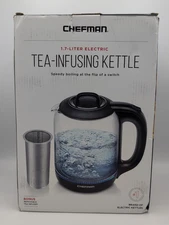 Chefman 1.7L Cordless Electric Kettle w/Tea Infuser - RJ11-17-GM-TI - NEW