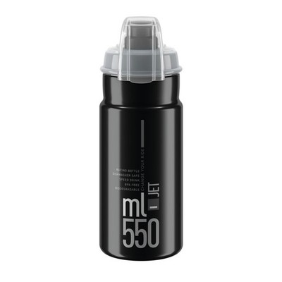 Elite Trinkflasche ''Jet Plus'' 550 ml, schwarz/grau
