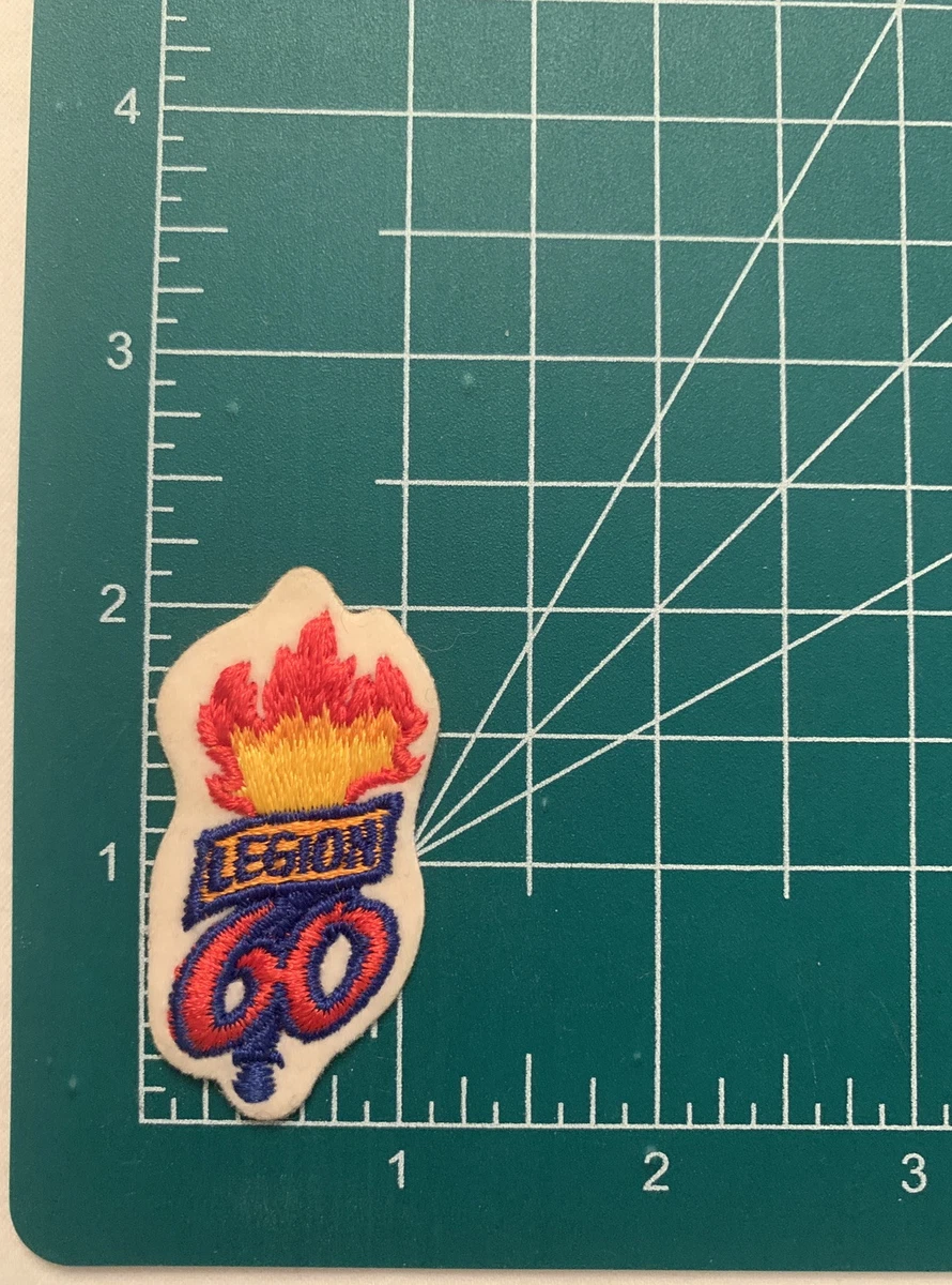 Royal Canadian Legion 60 Year Anniversary Torch Flame Small Patch