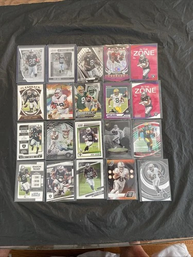 Josh Jacobs Lot (20) With Rookies, Inserts, Las Vegas Raiders