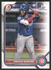 2022 Bowman Prospects #BP-124 Ronnier Quintero Chicago Cubs 2762