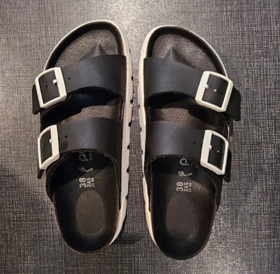 Birkenstock / Arizona Papillio Chunky Damasko Black Birko Size W/7