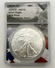 2024-P ASE American Silver Eagle $1 ANACS MS70 Star Privy First Strike 1oz Coin