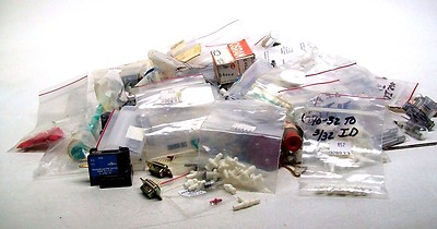 LARGE LOT BECKMAN COULTER MISC PARTS HOSE CONNECTORS FILTERS MORE! FREE SHIP BM