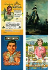 U.S.A PATRIOTIC PRESIDENTS, POLITIC 60 MODERN POSTCARDS (L5751)