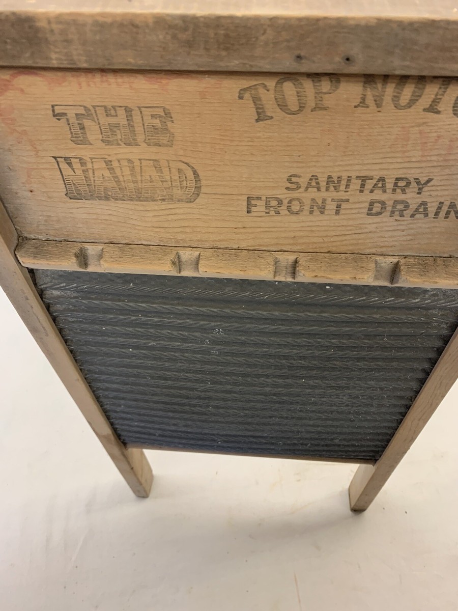 VINTAGE National Washboard Co No. 725 Wooden Washboard