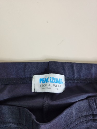 Vtg Pearl Izumi Unisex Padded Large Cycling Shorts Black Green Purple - Picture 2 of 7