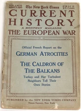 Vtg 1915 Current History: The European War WWI Germans Balkans - New York Times