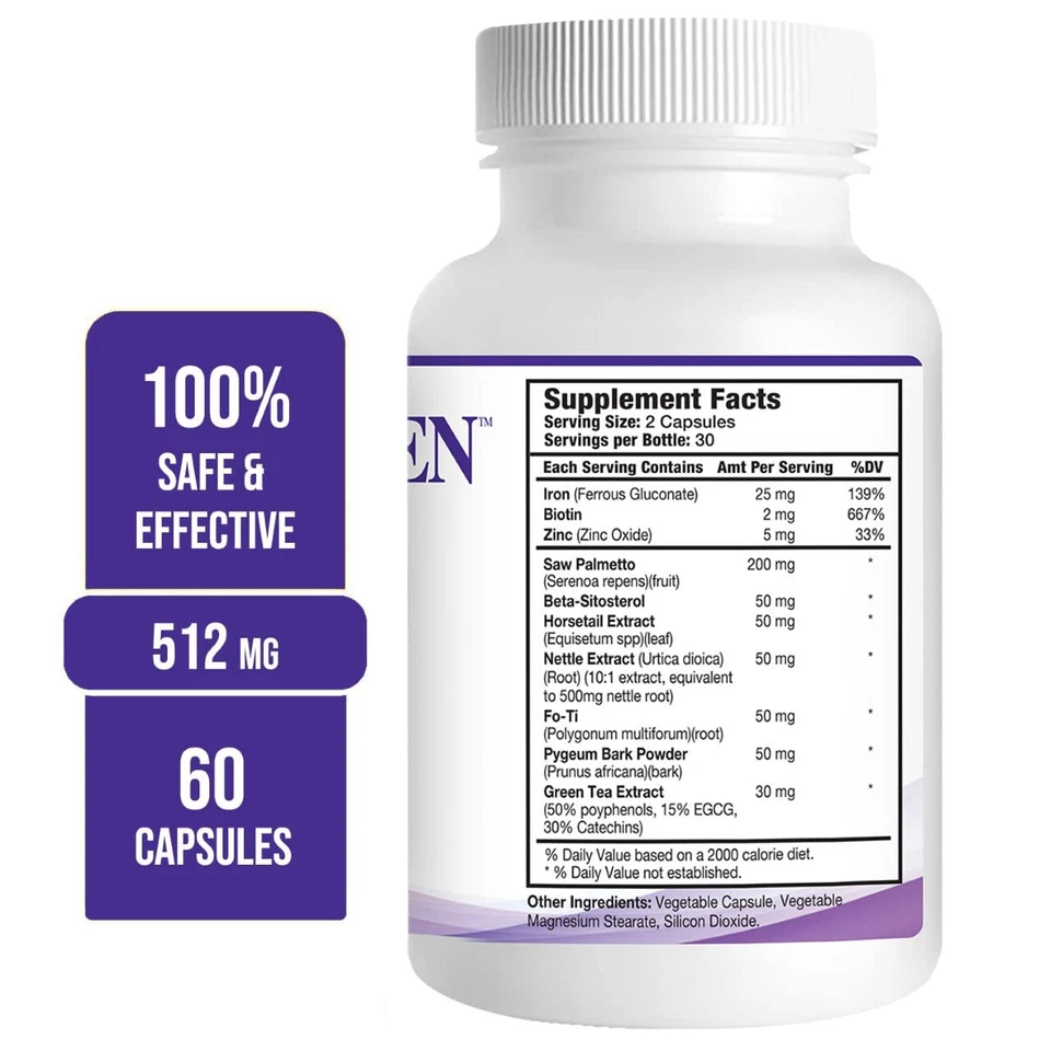 Propidren by HairGenics - DHT Blocker with Saw Palmetto To Prevent Hair Loss - Image 2 of 4