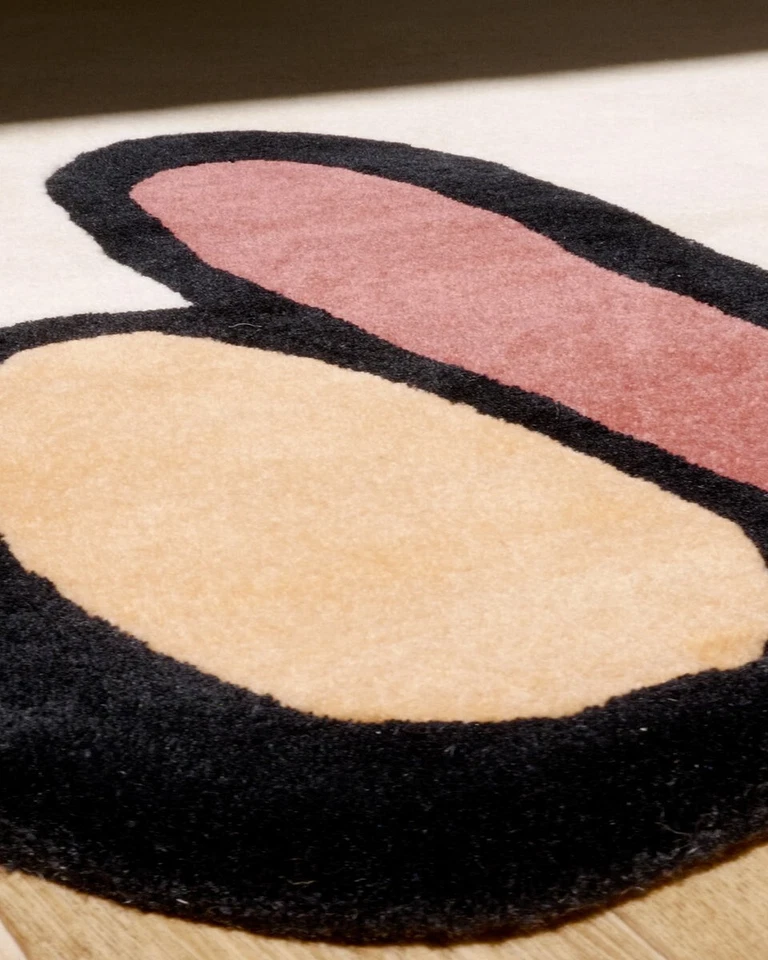 Alfombras únicas Infinity Stone irregulares 100 % lana área 8x10 9x12 para habitación. Foto 2 de 4