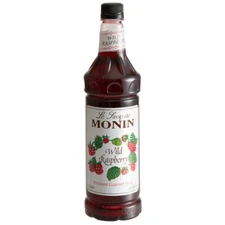 Monin Premium Wild Raspberry Flavoring Syrup 1 Liter 544SYPFR136F