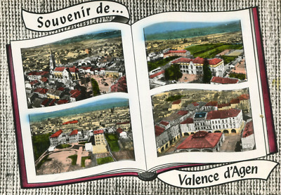 Souvenirkarte von VALENCIA D'AGEN offenes Buch
