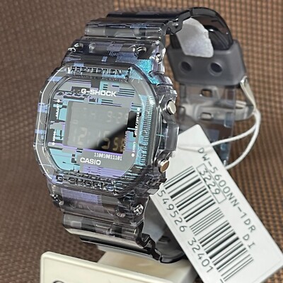 Casio G-Shock DW-5600NN-1D Digital Glitch Blazing Design