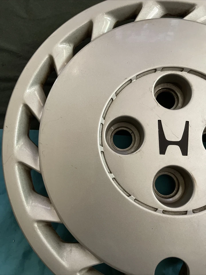 Tapacubos Honda Prelude 1988 1989 llanta cubierta de rueda tapacubos 13" OEM IZQUIERDA vintage usado Foto 4 de 4