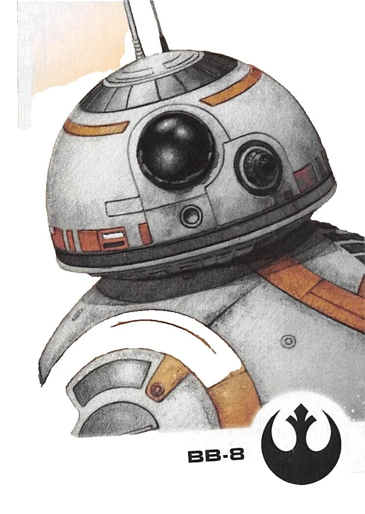 Acción de personajes de Star Wars BB-8 Tarjetas de Colección coleccionable