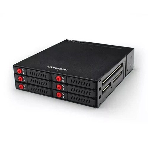 MR-6601 6 Bay Hard Disk Enclosure Rack Data Storage for 2.5" Sata SSD HDD for Ca - Photo 8 sur 12