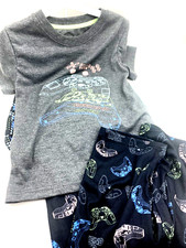 Boys Pajamas Gaming Size 4/5 XS 3pc Matching Sleepwear Top Shorts Pants Kids