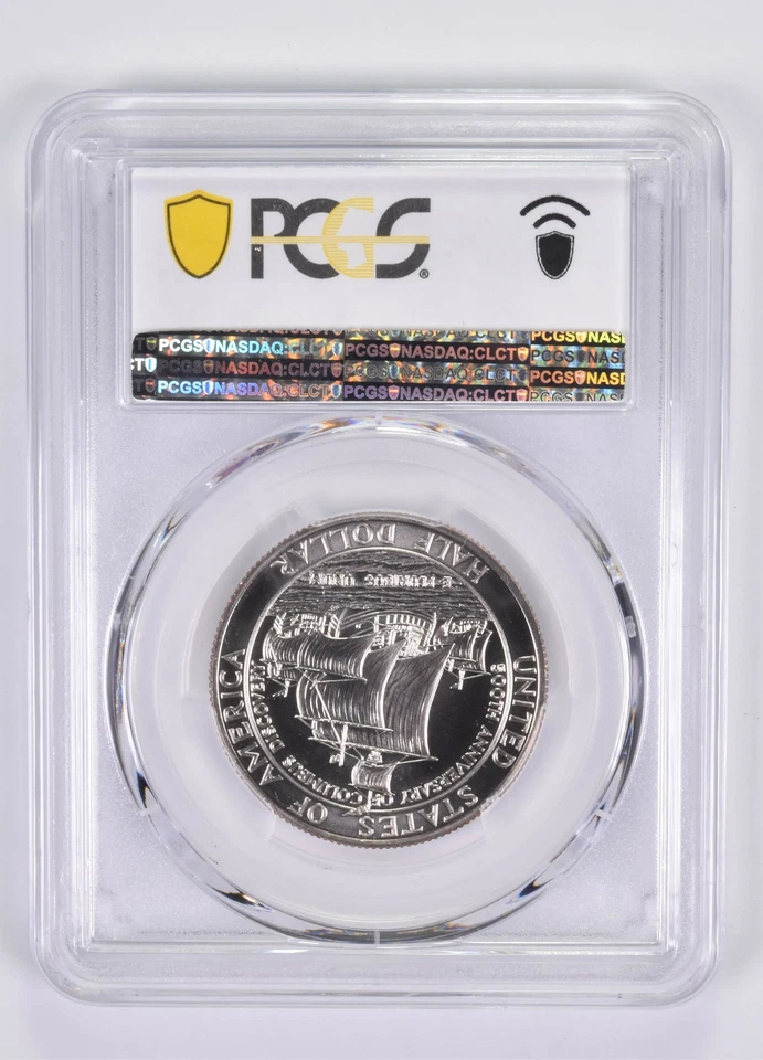 1992 -D MS70 Columbus Commemorative Half Dollar PCGS Blue Label - Image 2 of 4