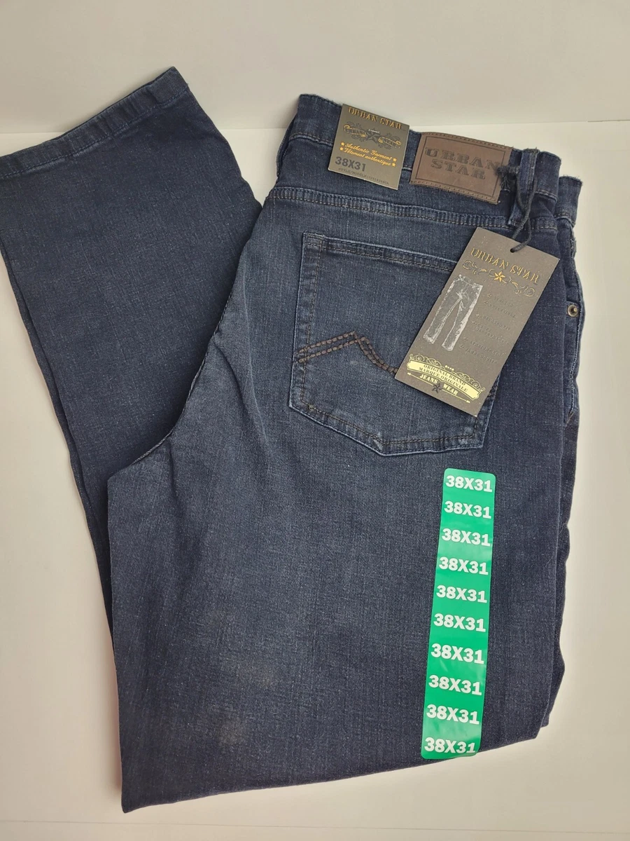 Urban Star Men s Relaxed Fit Authentic Stretch Straight Leg Jeans Size 38x31 NWT