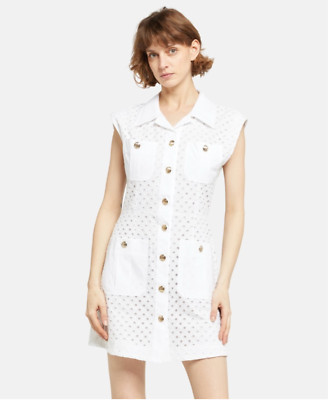 NWT Marella Sport White Shirt Dress Size: EU 38 or US S/M