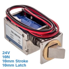 Electronic Solenoid 10mm Latch 24V DC 15N 10mm Stroke Electric Pull Push Lock