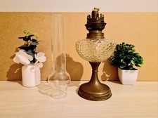Lampe à Pétrole en Verre Transparent Blanc de Kosmos Brenner avec son Verre