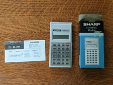Vintage Retro 1980's Sharp ELSI MATE EL-211 Pocket Calculator NIB USA Seller