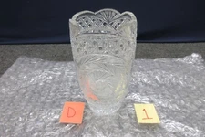 Yasemin Crystal American Brilliant Cut Round Tall Flower Vase Table 11.5 x 6