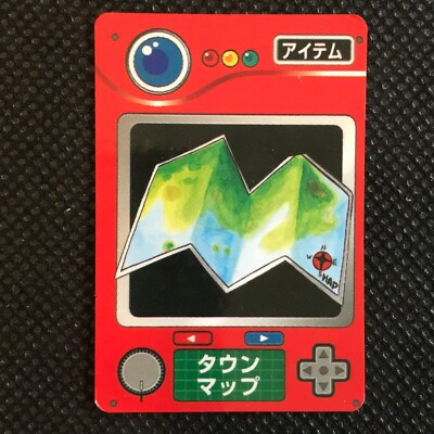 Town map Pokemon card game made in Japan Anime Pocket monster Nintendo F/S 