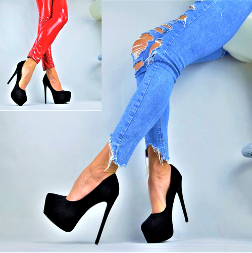 Nuevo de Diseño Zapatos Mujer Fiesta Club Tacón Extrem Plataforma XL Gogó  Alto | eBay