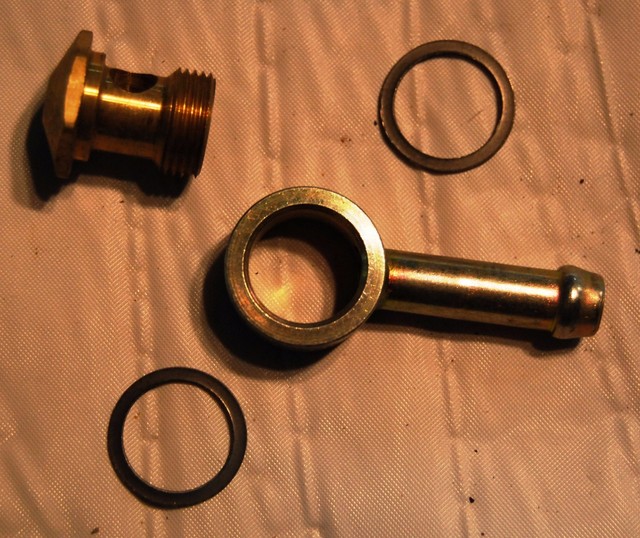 TWO of New Holley 2625 Carburetor Banjo Swivel Fuel Inlet Fitting eBay