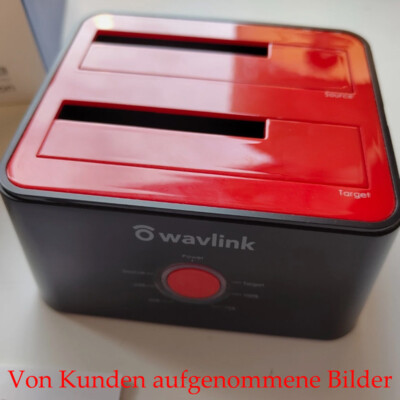 Wavlink 2 Bay Festplattegehäuse 2,5/3,5 HDD/SSD Dockingstation USB A/C TO SATA 