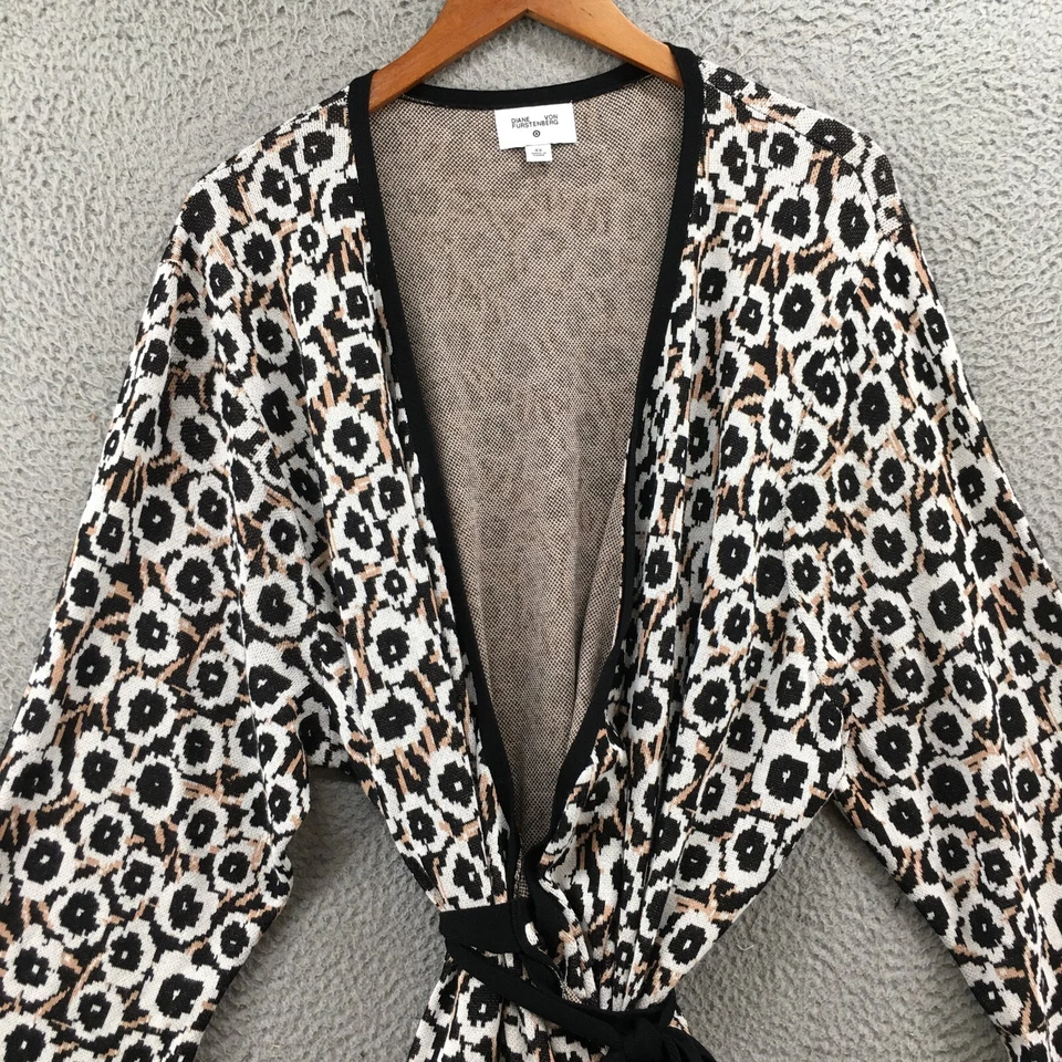 Blusa envolvente Diane Von Furstenberg para mujer 4X multicolor con cinturón manga larga Foto 2 de 4