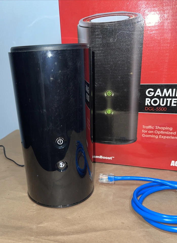 D-Link Wireless AC Gaming Router 1300Mbps Dual-Band Gigabit StreamBoost DGL-5500 - Image 2 of 4