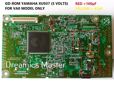 SEGA Dreamcast GD-ROM Ceramic Capacitor Kit | For Sega Dreamcast
