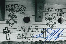 Z-Boys Skateboarding Pioneers Legend Wes Hampston Lords of Dogtown SIGNED PHOTO