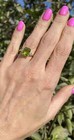 6.30 Ct Emerald Cut Natural Peridot Diamond Engagement Ring 14K Solid White Gold