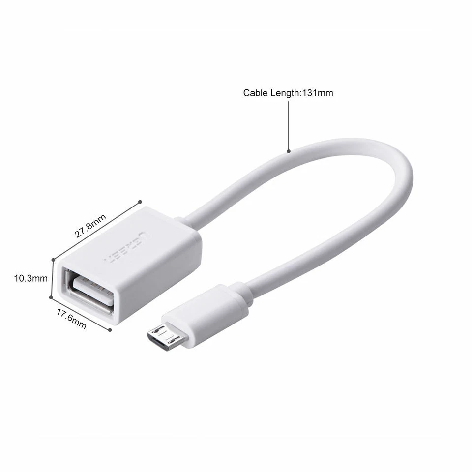 Ugreen Micro USB to USB OTG Cable On the Go Adapter for Samsung S7 S6 LG G3 HTC - Image 3 of 4