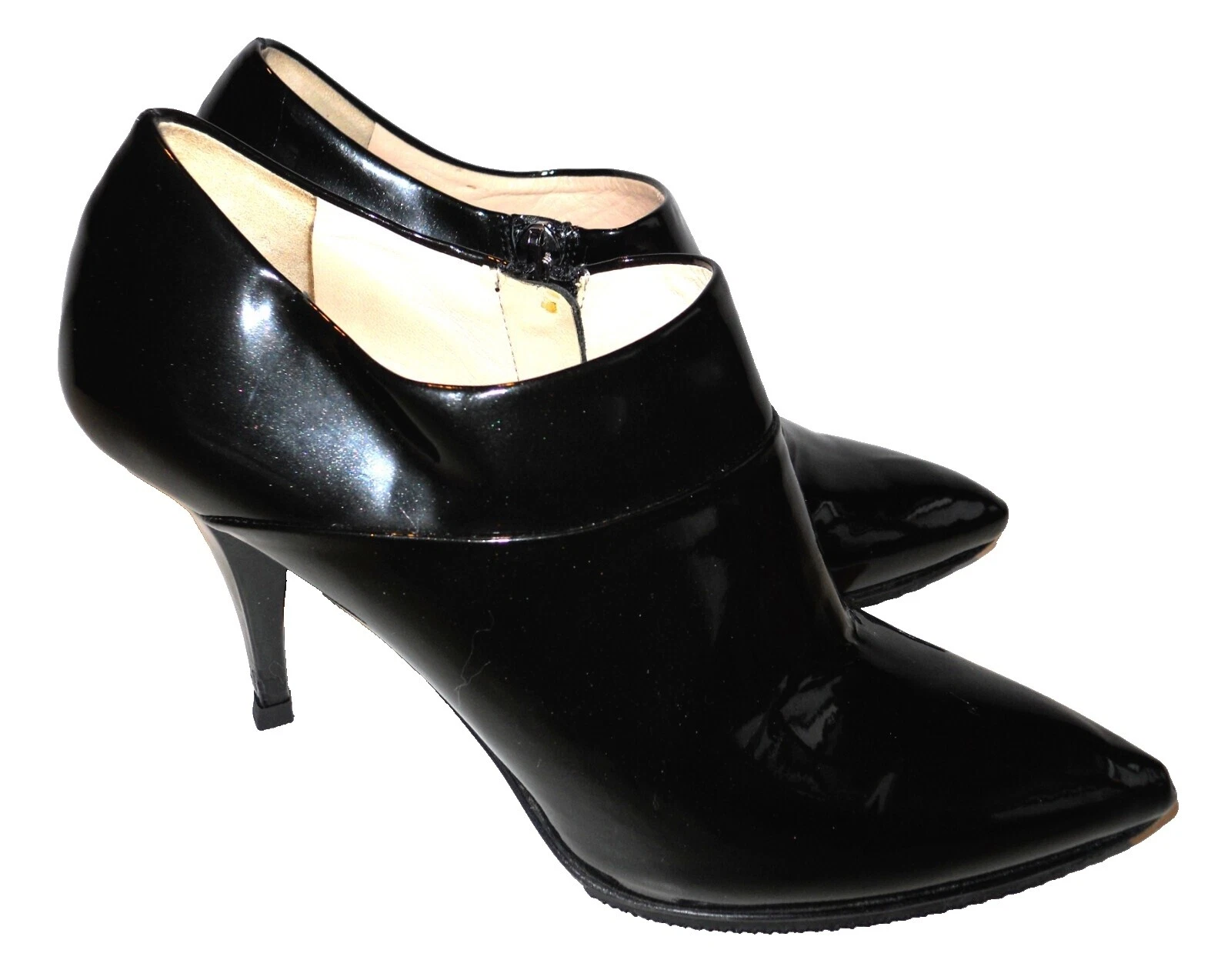 Botas negras de cuero charol PRADA para Mujeres