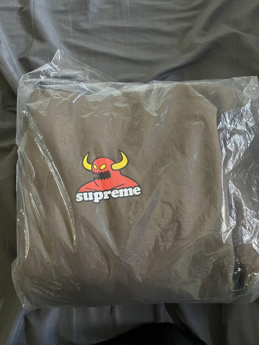 Supreme x Toy Machine Hooded Sweatshirt Hoodie - Dusty Brown