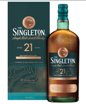 (272,54 /l) The Singleton of Dufftown 21 Jahre Single Malt Scotch Whisky 43% 0,7